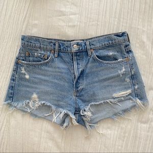 jean shorts agolde